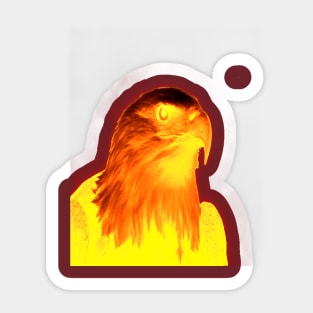 spirit flame eagle burn Sticker